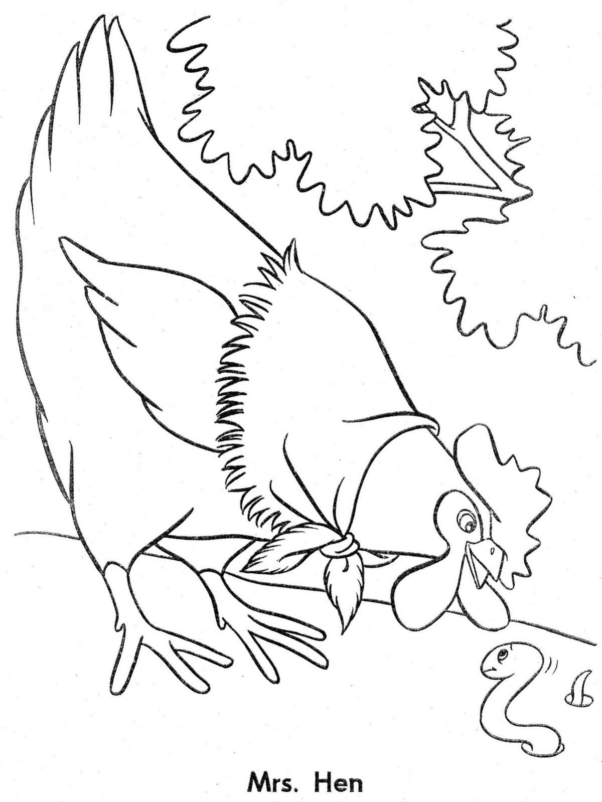 Петушок и бобовое зернышко раскраска