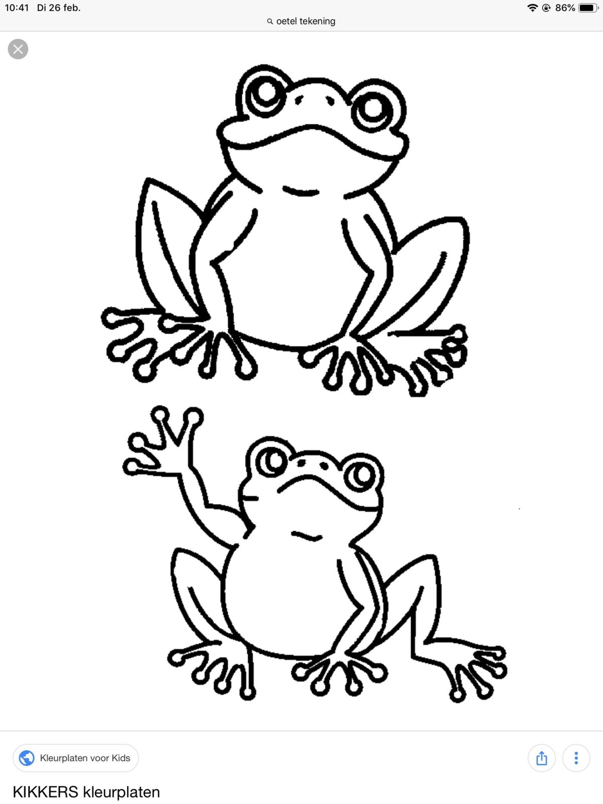 Лягушка рисунок карандашом