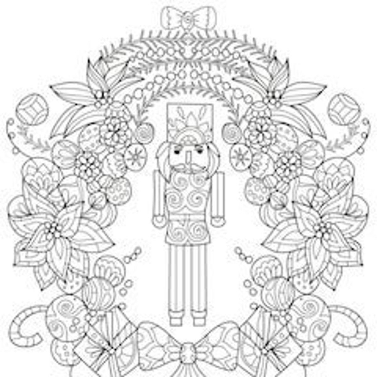 Раскраска антистресс Щелкунчик