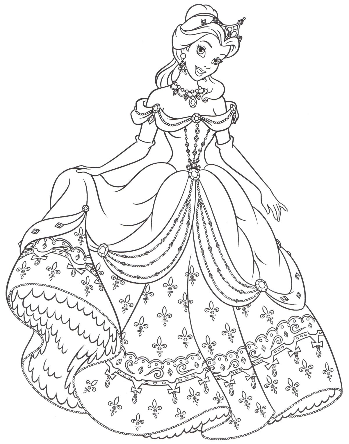 Золушка раскраска по точкам