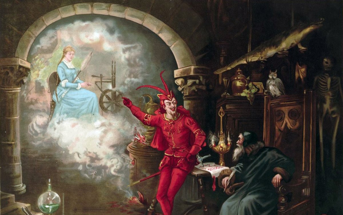 Мефистофель искушает Фауста