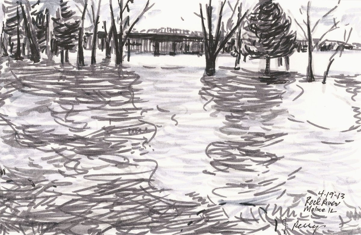 Весна рисунок карандашом