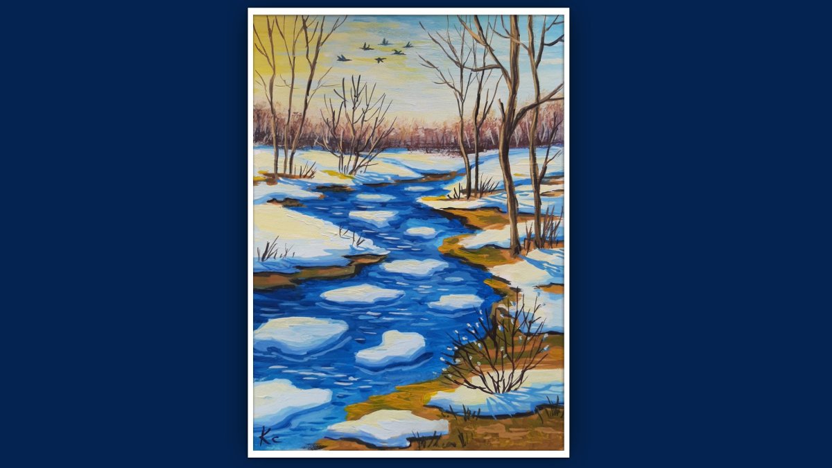 Весна рисунок легкий