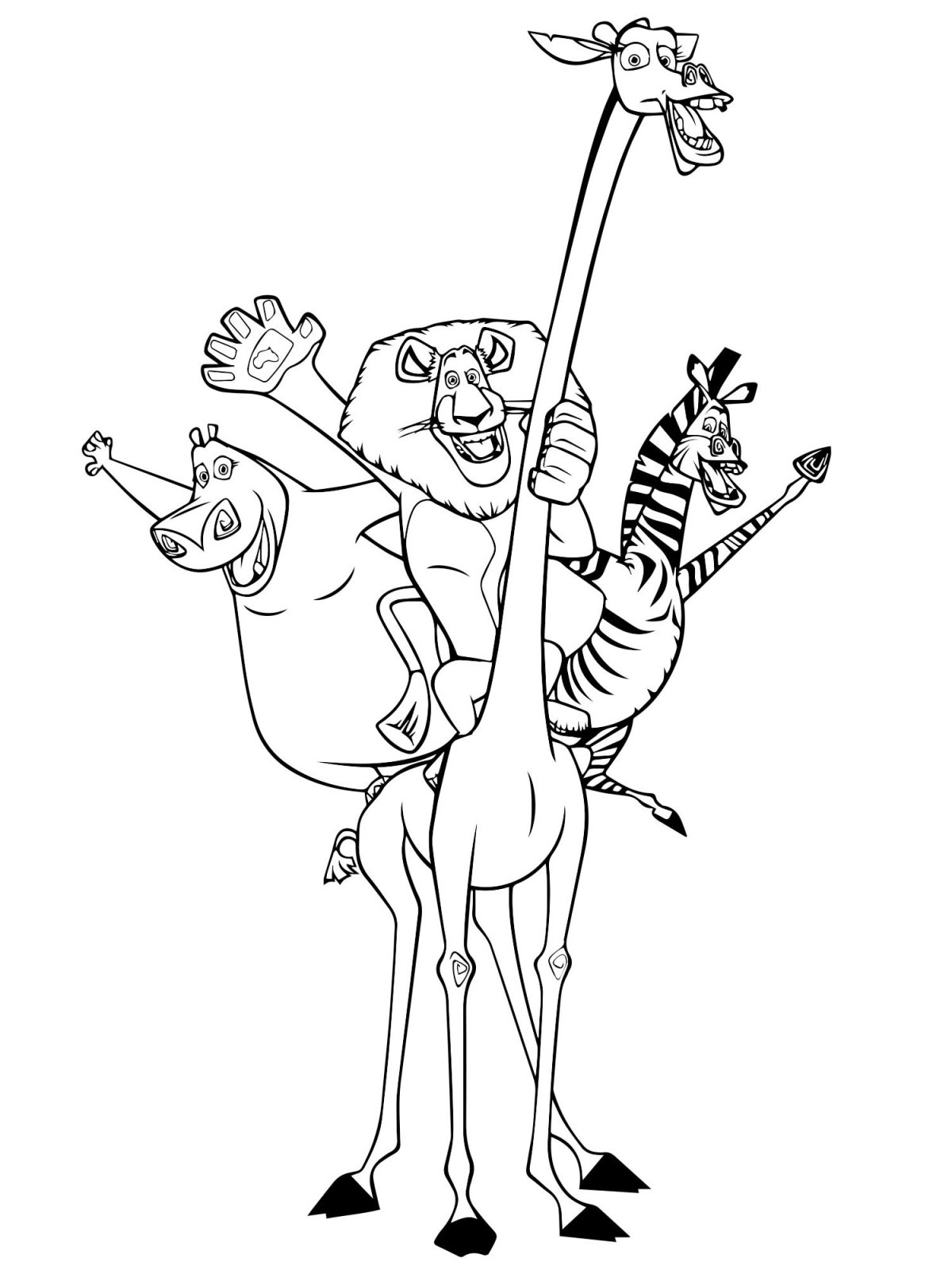 Герои Мадагаскара Зебра Марти