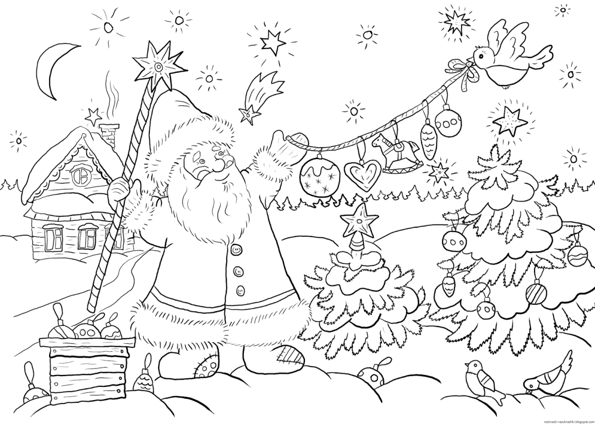 Раскраска. Новый год