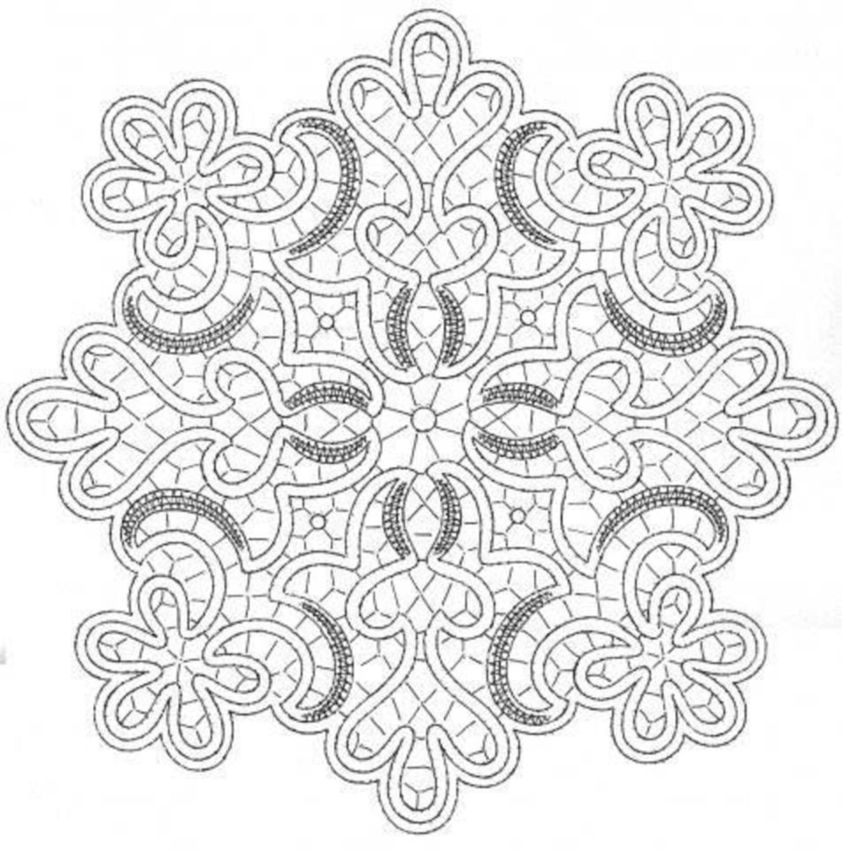 Вологодское кружево сколок