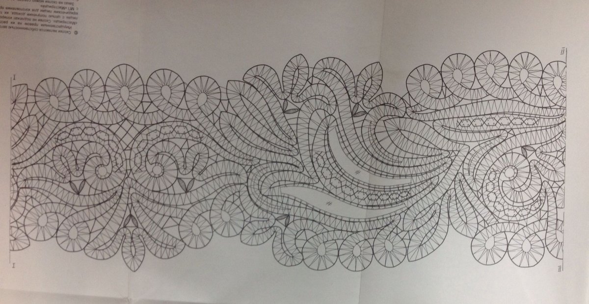 Сколки Вологодского кружева воротничок