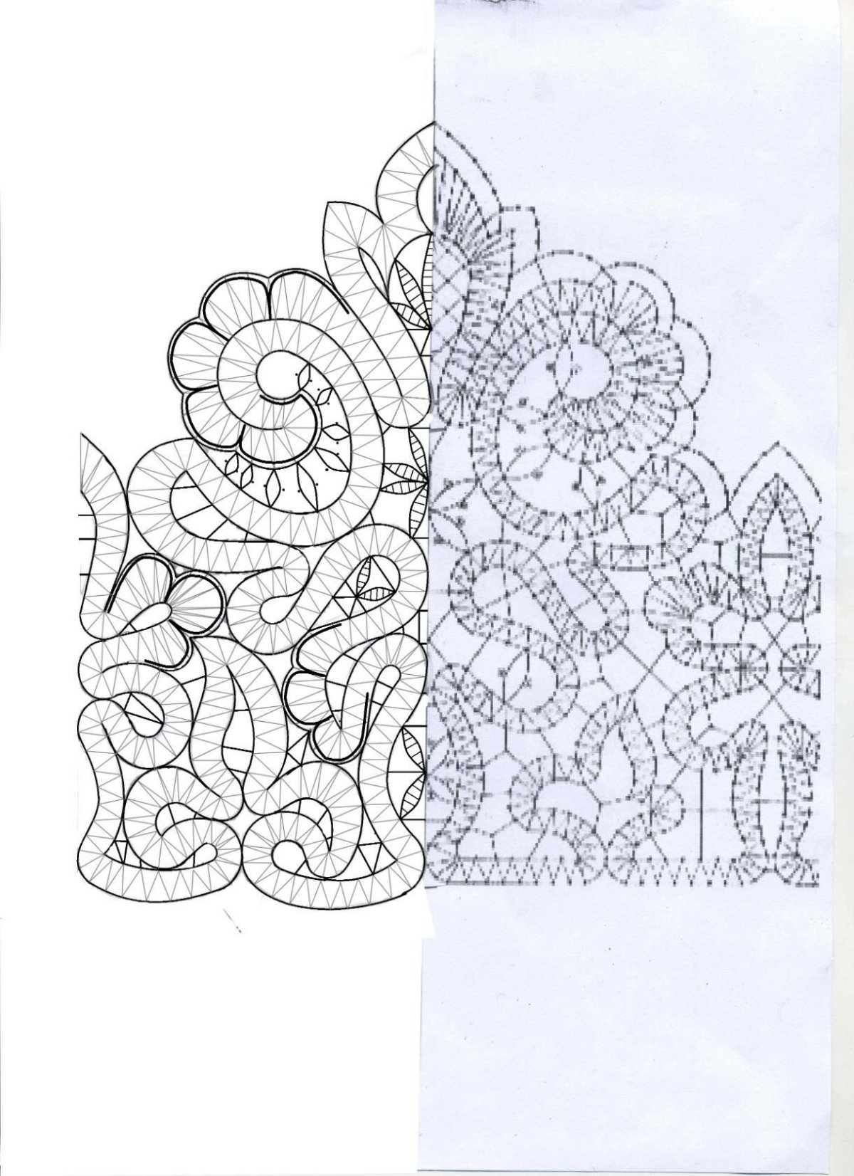 Сколок снежинки Вологодское кружево