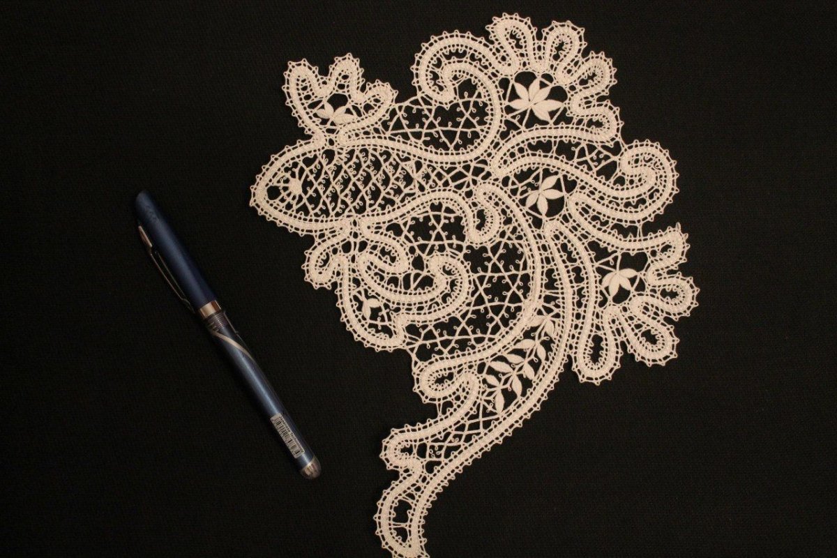 Сколок снежинки Вологодское кружево