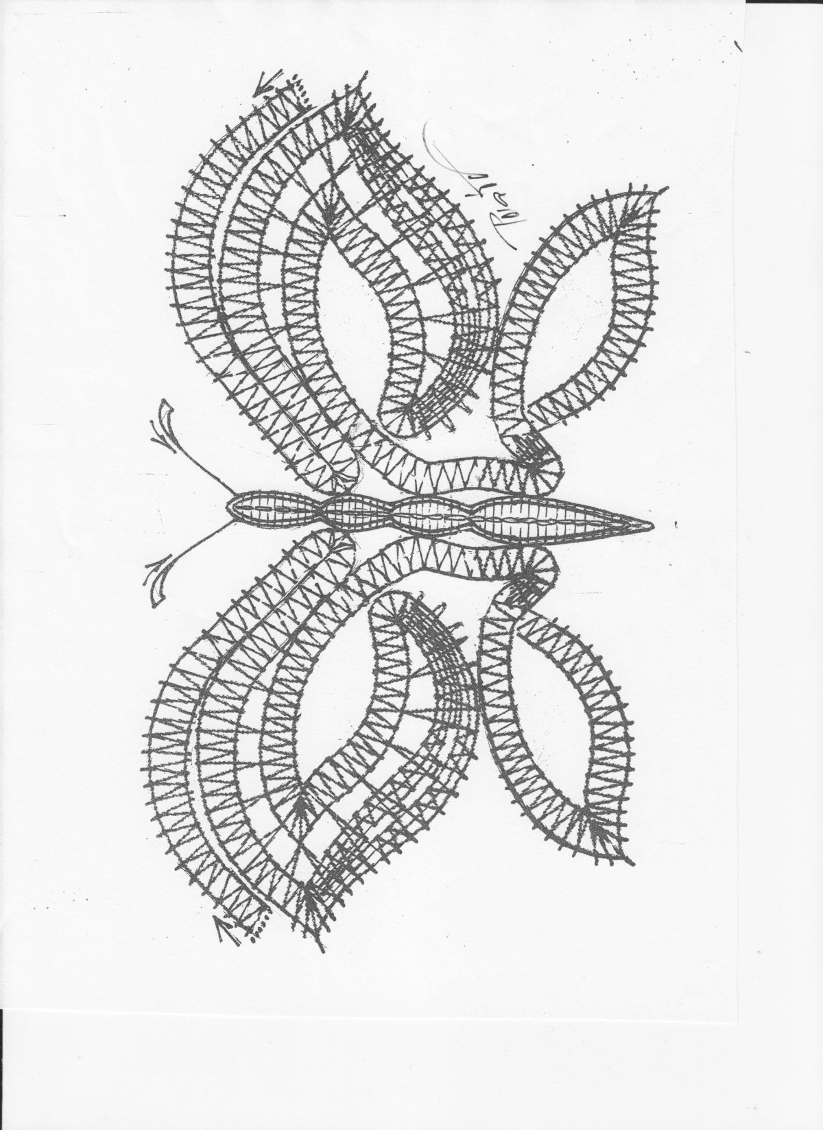 Кружевница мастерица сколки