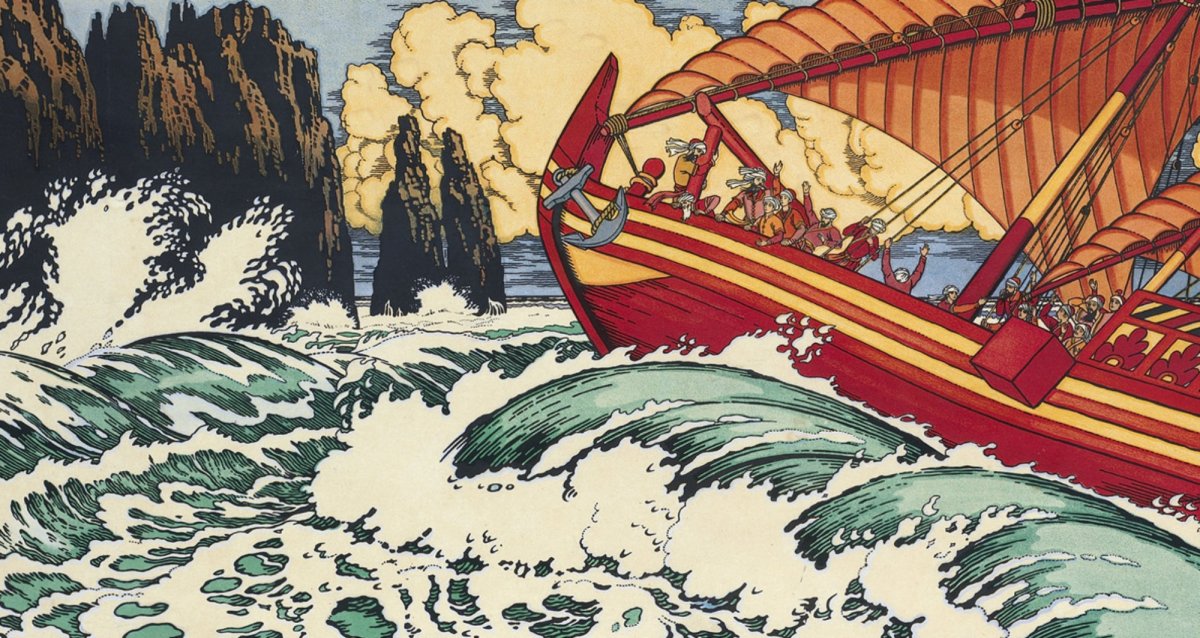 Иллюстрация к сказке сказка о Синдбаде мореходе