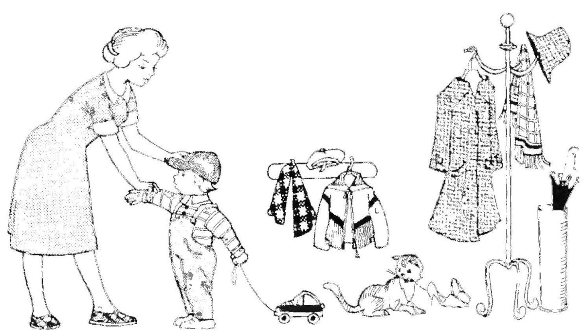 Раскраска одеваться