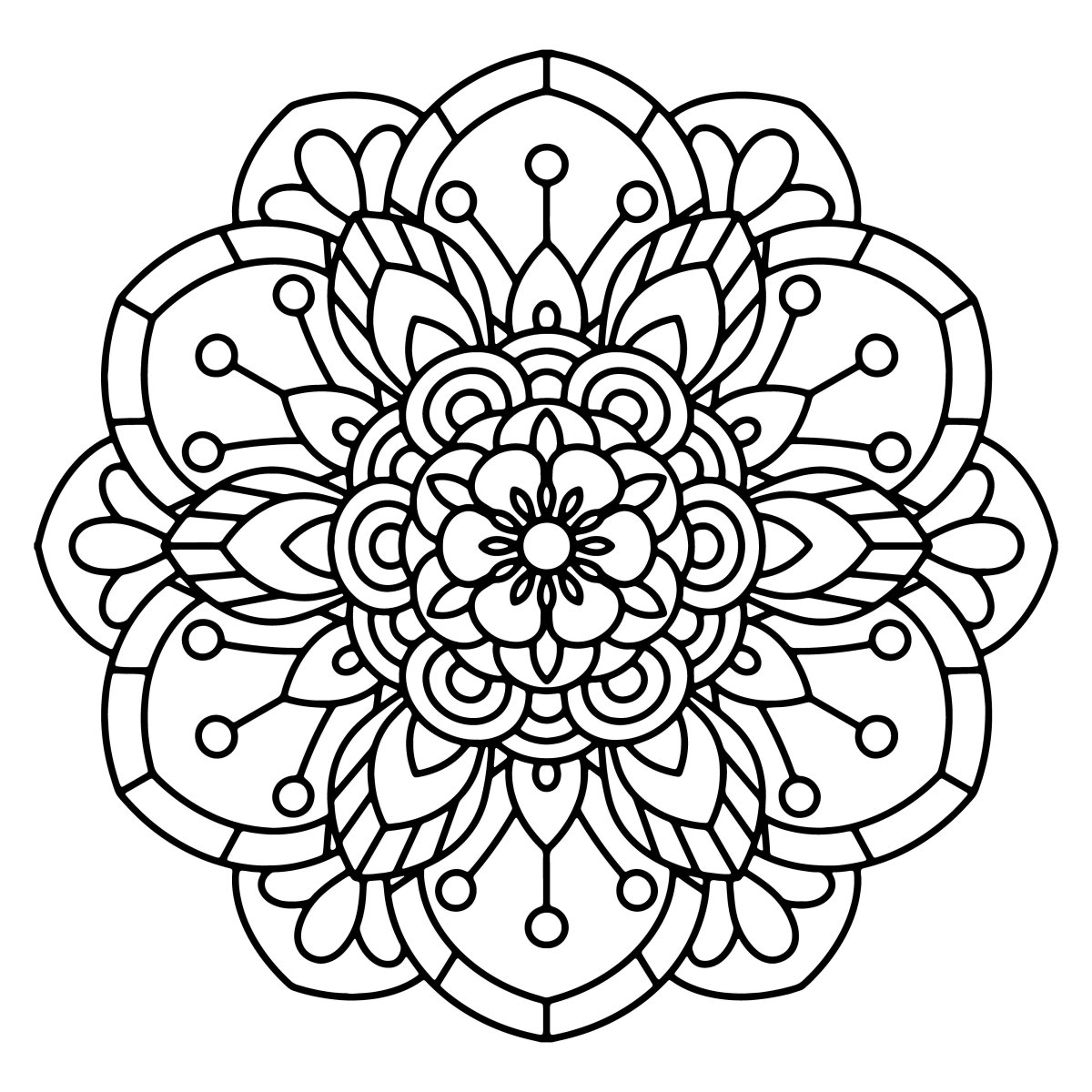 Раскраска платок с узорами