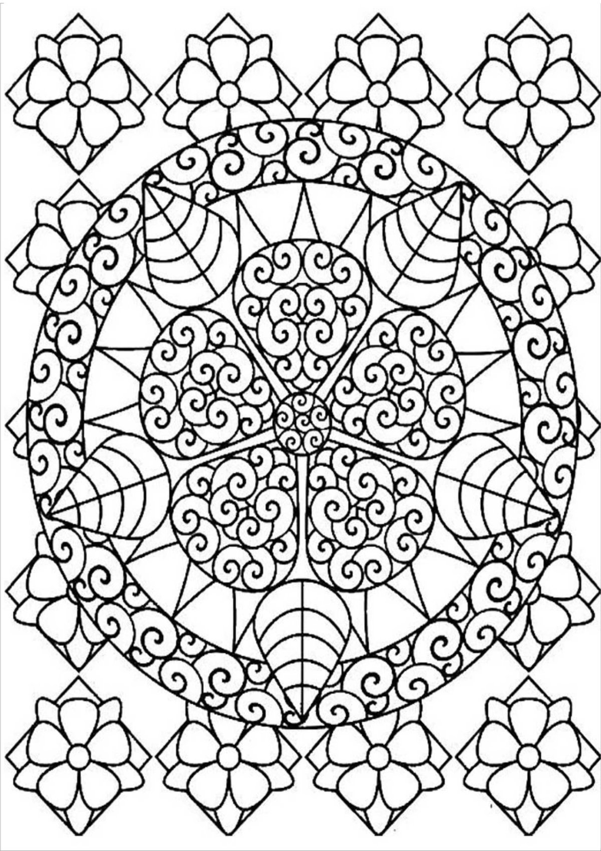 Петриковская роспись раскраска для детей