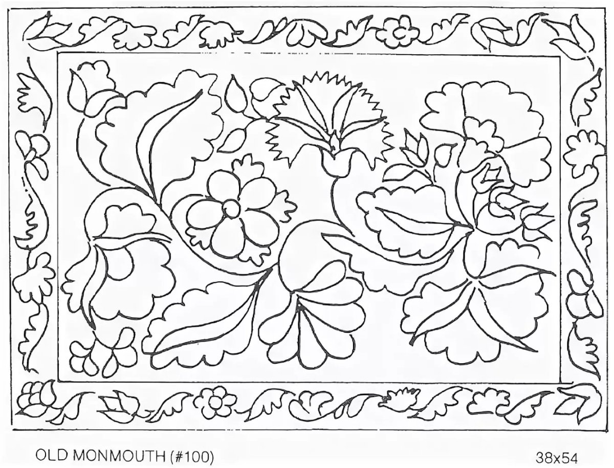 Рисование узор на платке