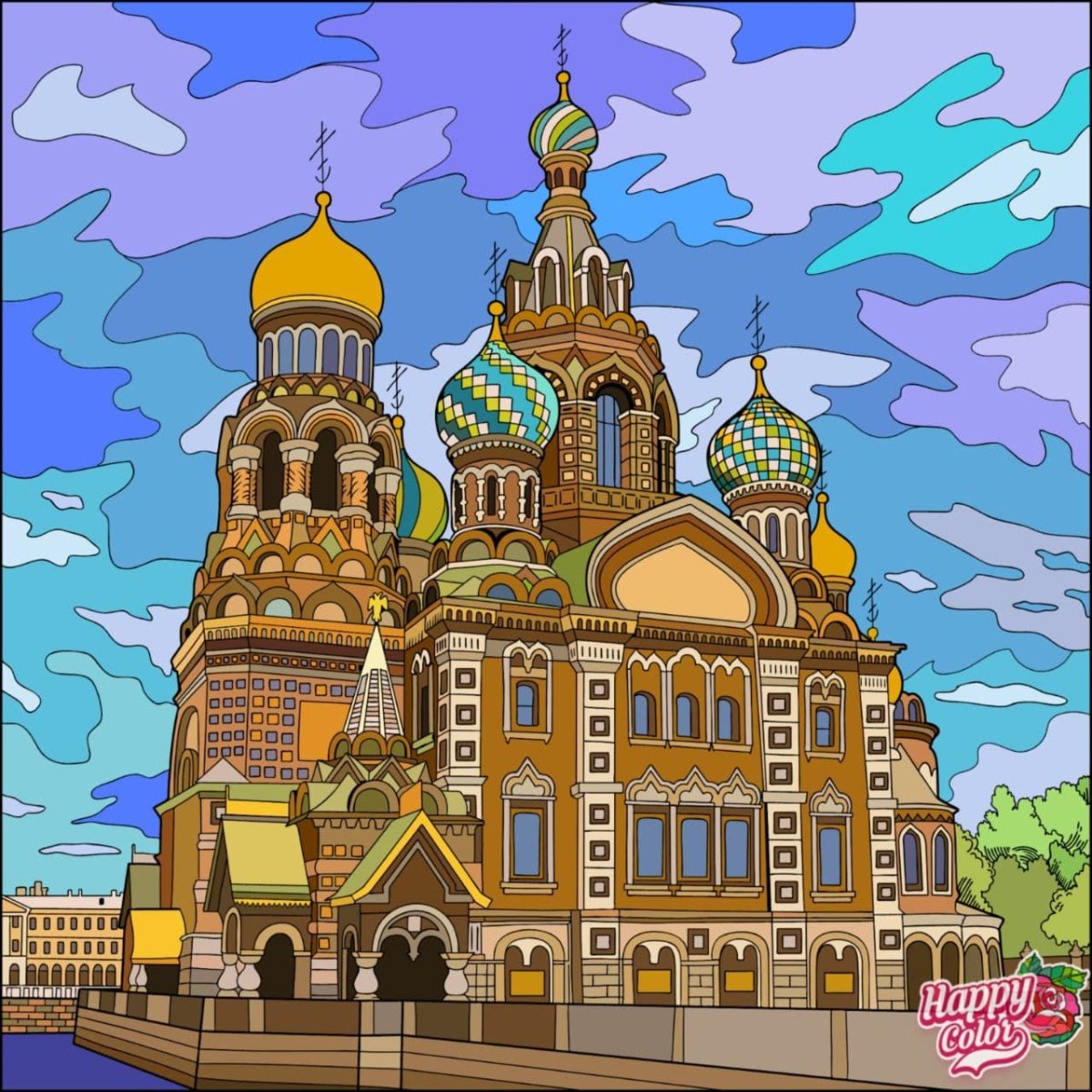 Вектор церкви Санкт Петербурга спас на крови