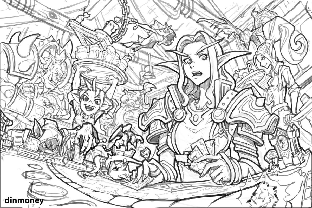 Раскраска Hearthstone