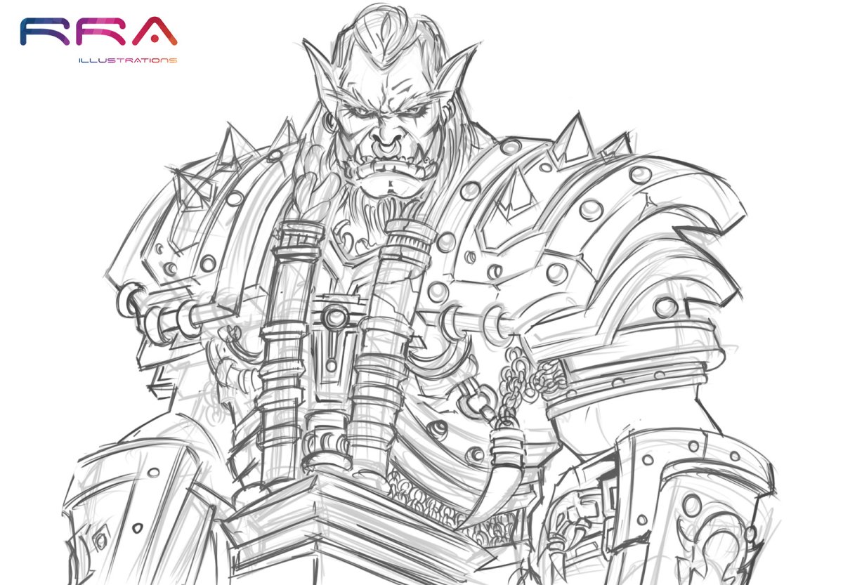 Варкрафт раскраски