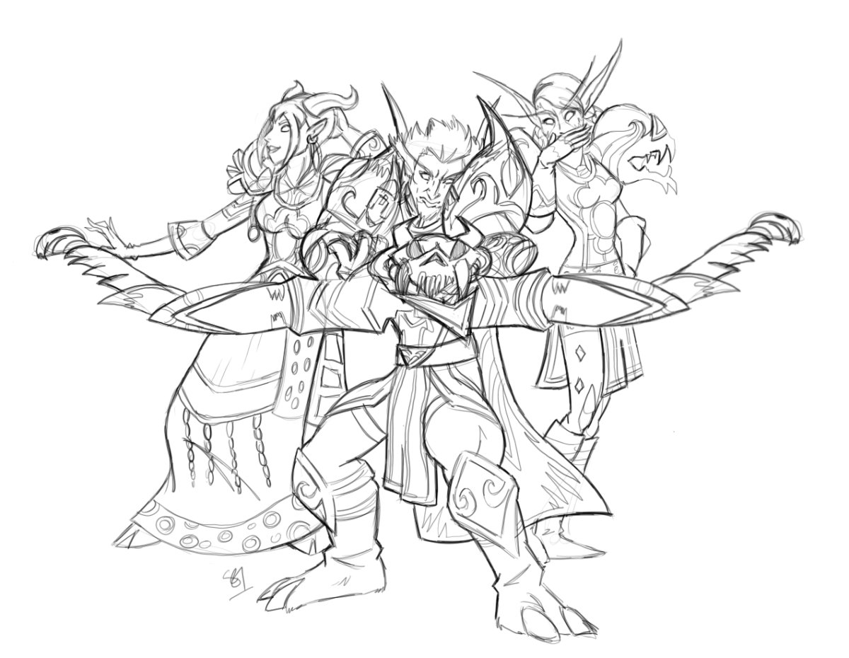 Раскраска варкрафт битва