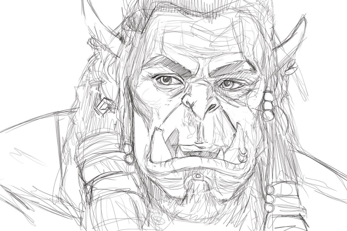 Раскраска варкрафт Дуротан