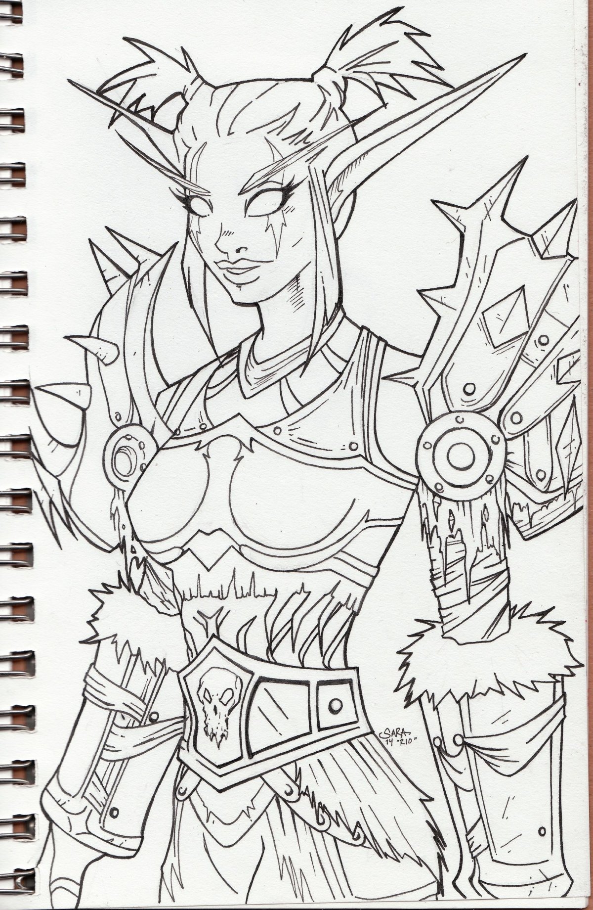 Warcraft раскраска ночные эльфы