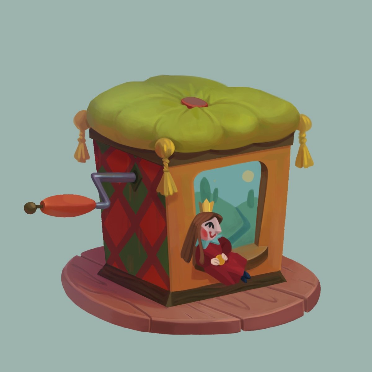 Шарманка 19 века