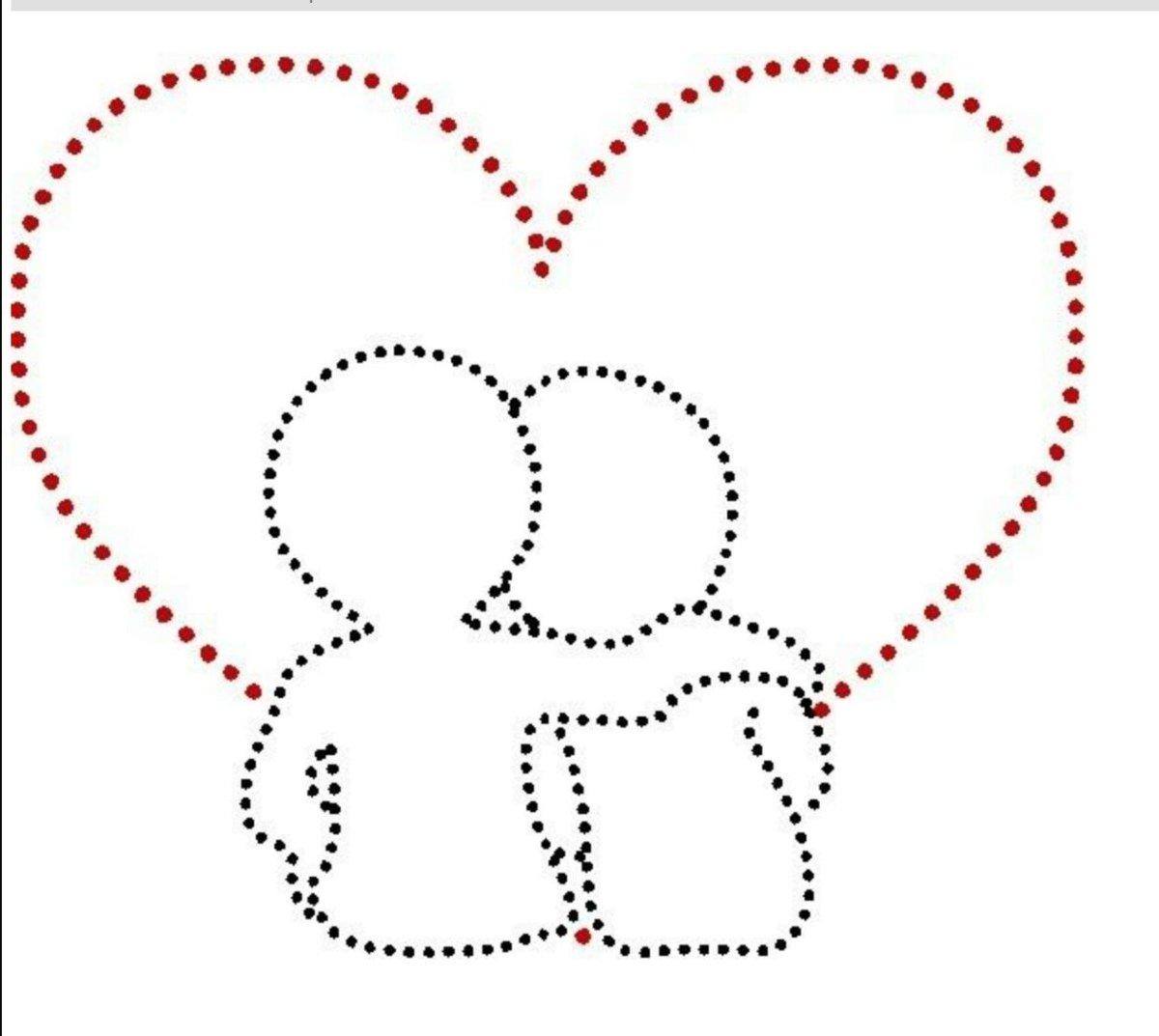 Сердечко по точкам