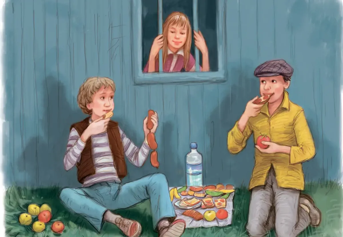 Дюймовочка в жилище полевой мыши