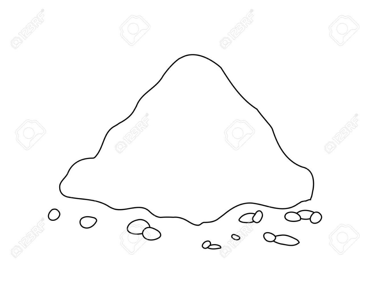 Росток раскраска для детей