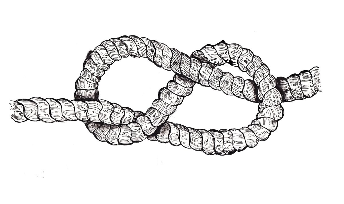 Веревка схематично