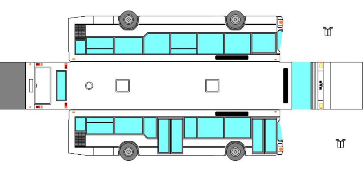 Mercedes-Benz o405 чертеж