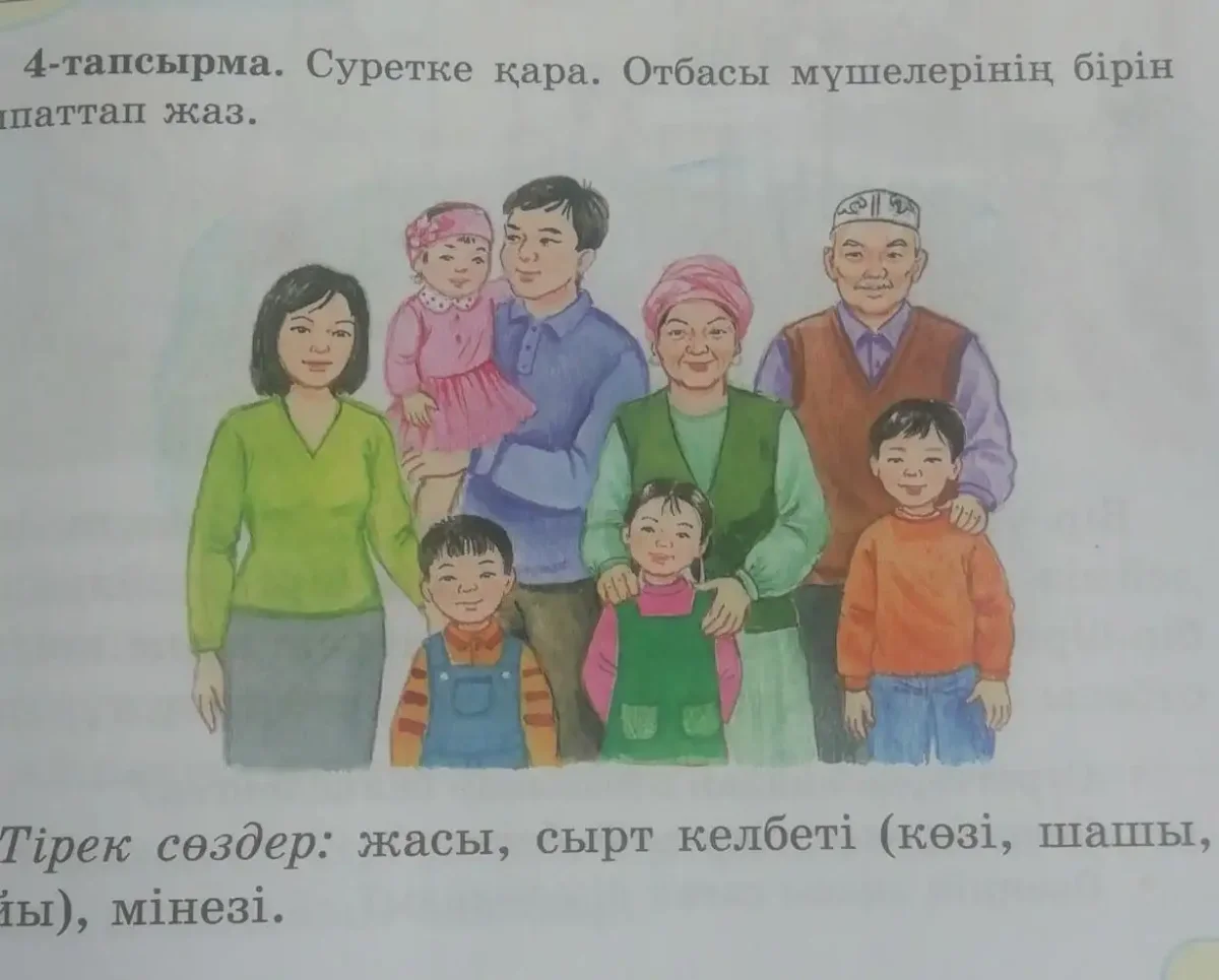 Семья раскраска для детей