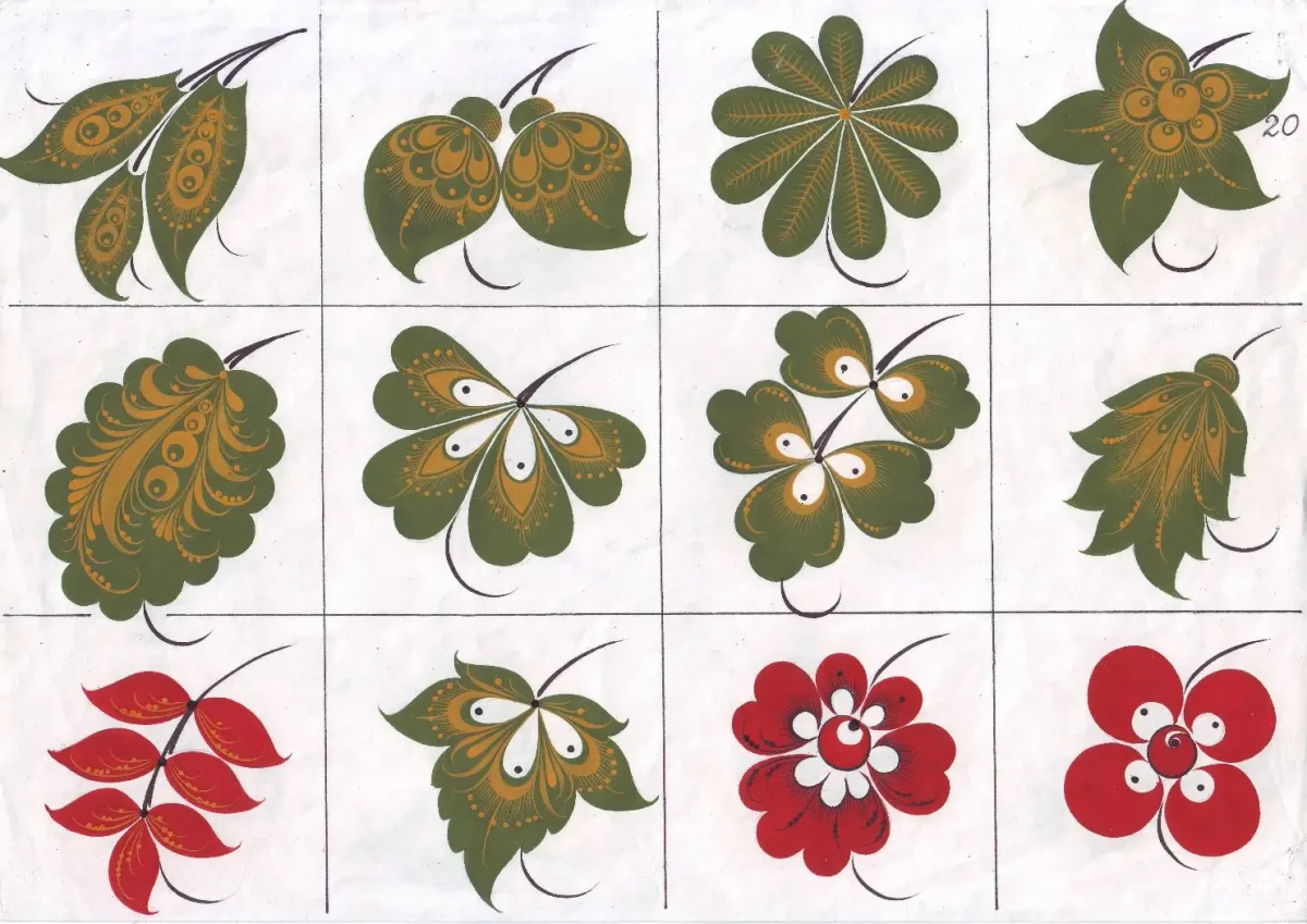 Федосеевская роспись элементы росписи