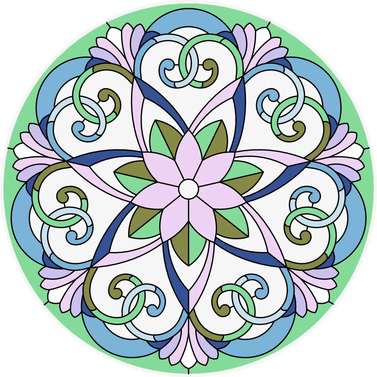 Узор в круге