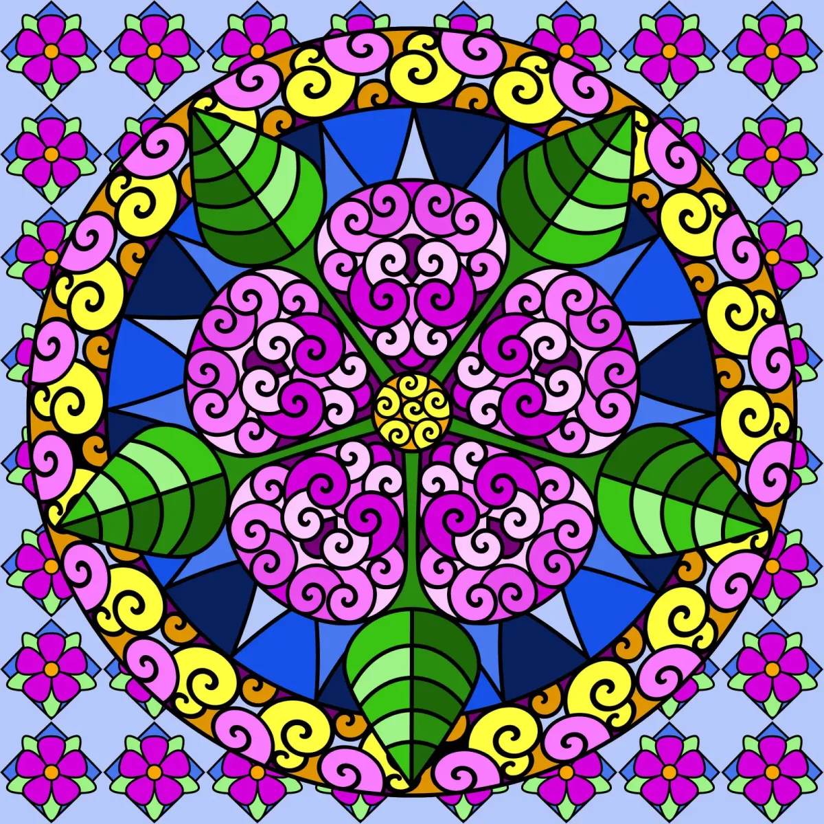 Восьмилепестковая Мандала