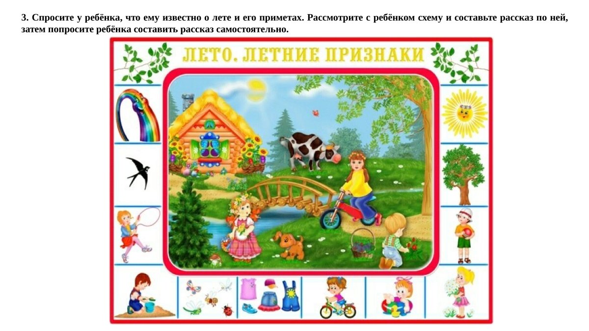 Лето признаки лета