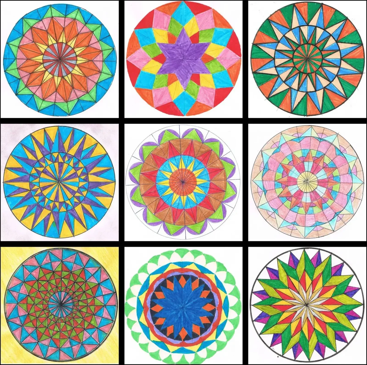 Орнаментальная композиция в круге