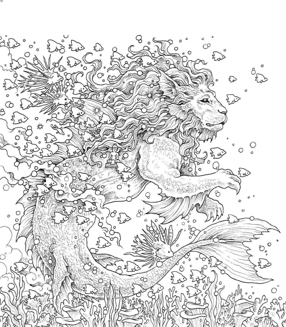 Раскраска антистресс мифические существа