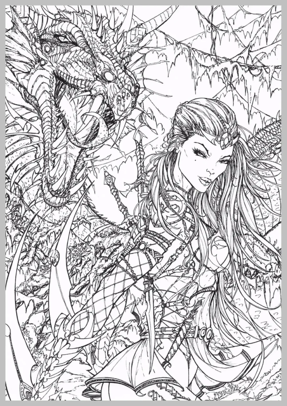 Раскраски фэнтези