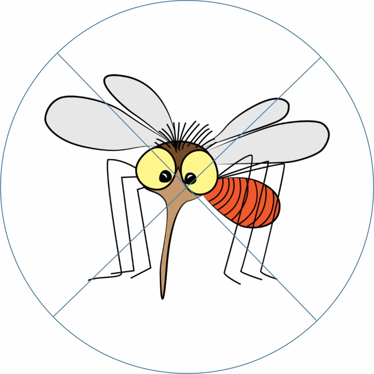 Комар раскраска