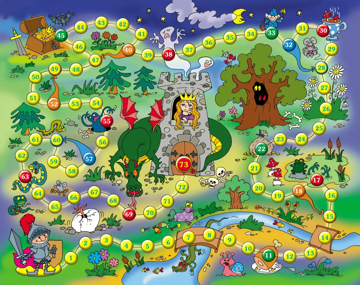 Игра ходилка Десятое королевство