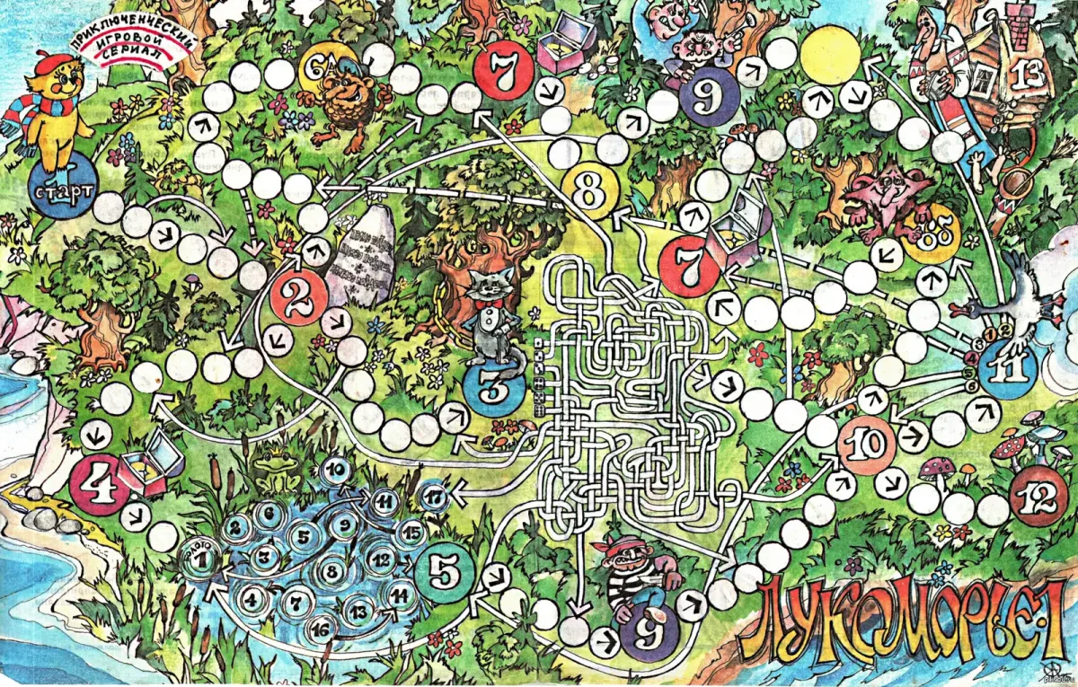 Игра ходилка бродилка Лукоморье