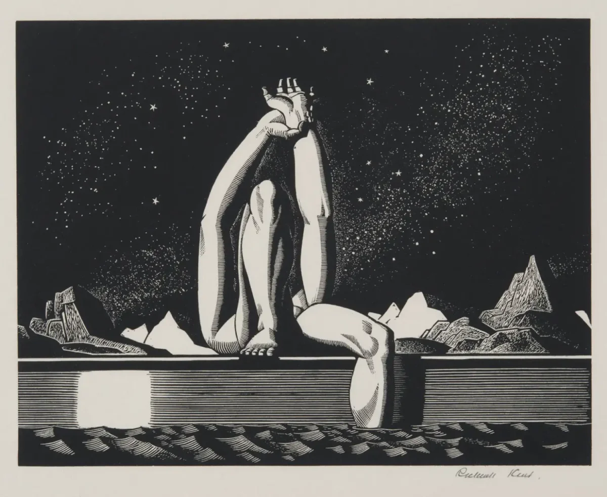 Рокуэлл Кент линогравюра