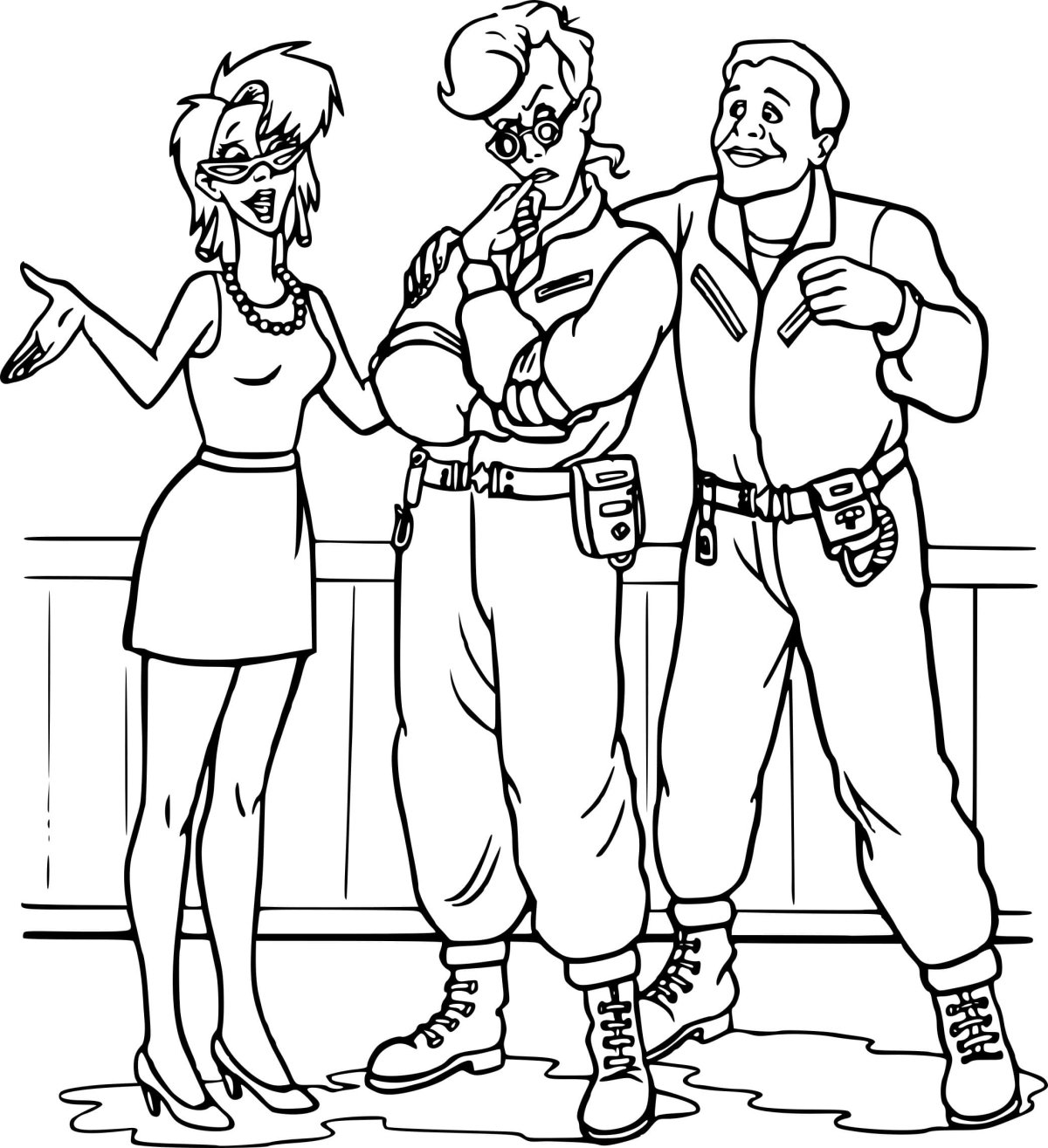 Охотники за привидениями раскраска