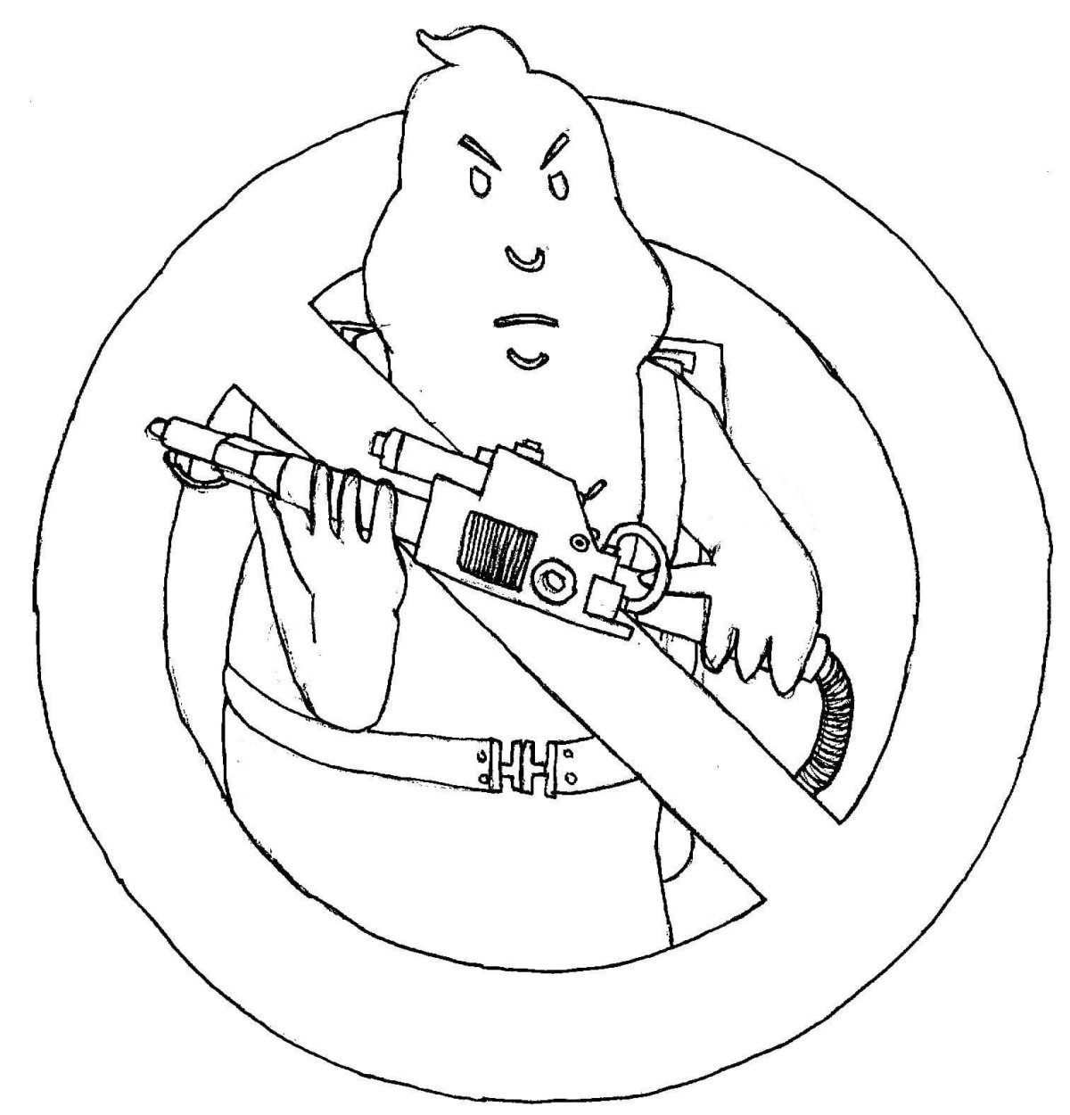 Охотники за привидениями раскраска