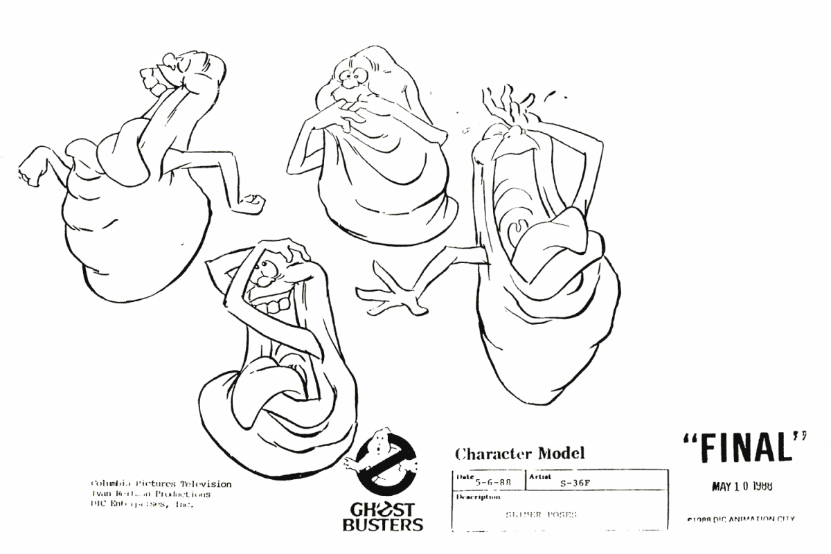 Раскраска ЛИЗУН из охотников за привидениями