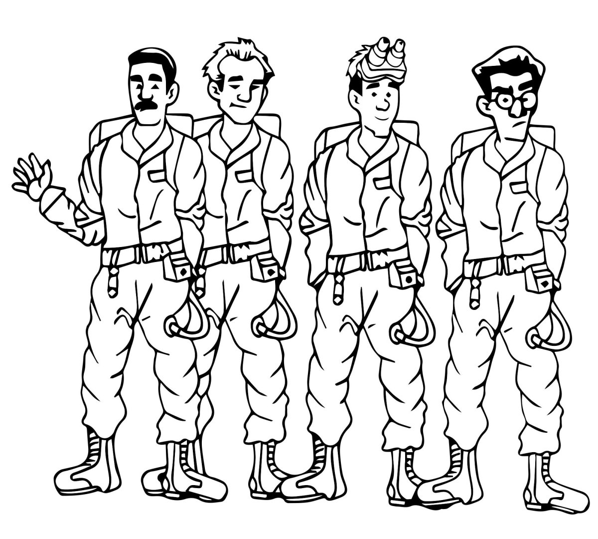 Охотники за привидениями раскраска для детей