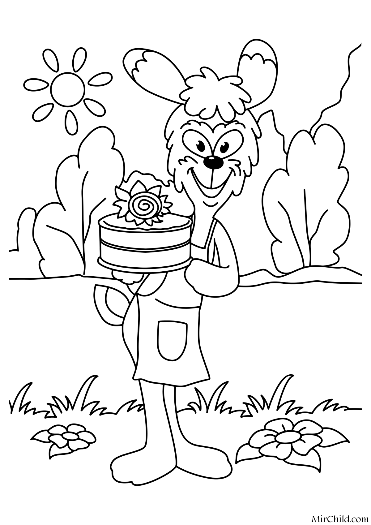 Раскраски обезьянки из мультфильма для детей