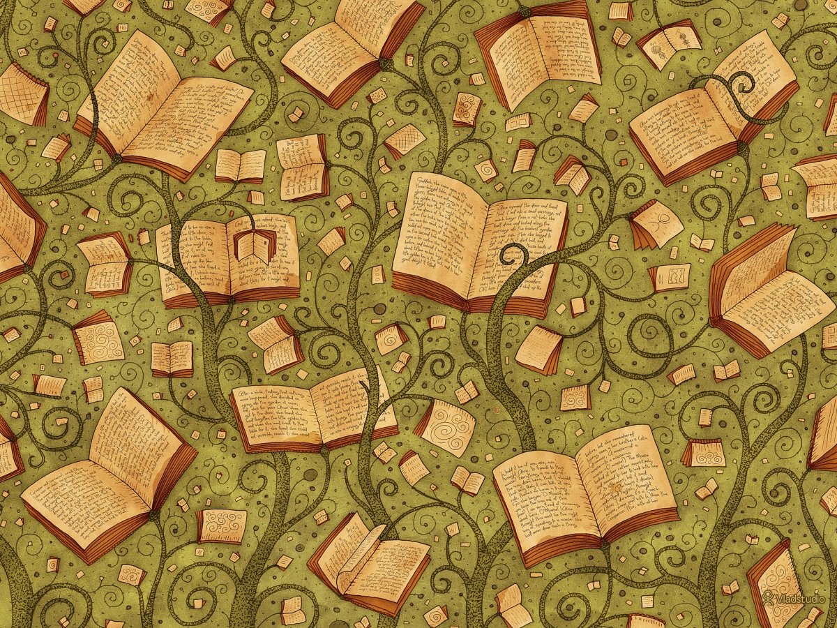 Красивый фон с книгами