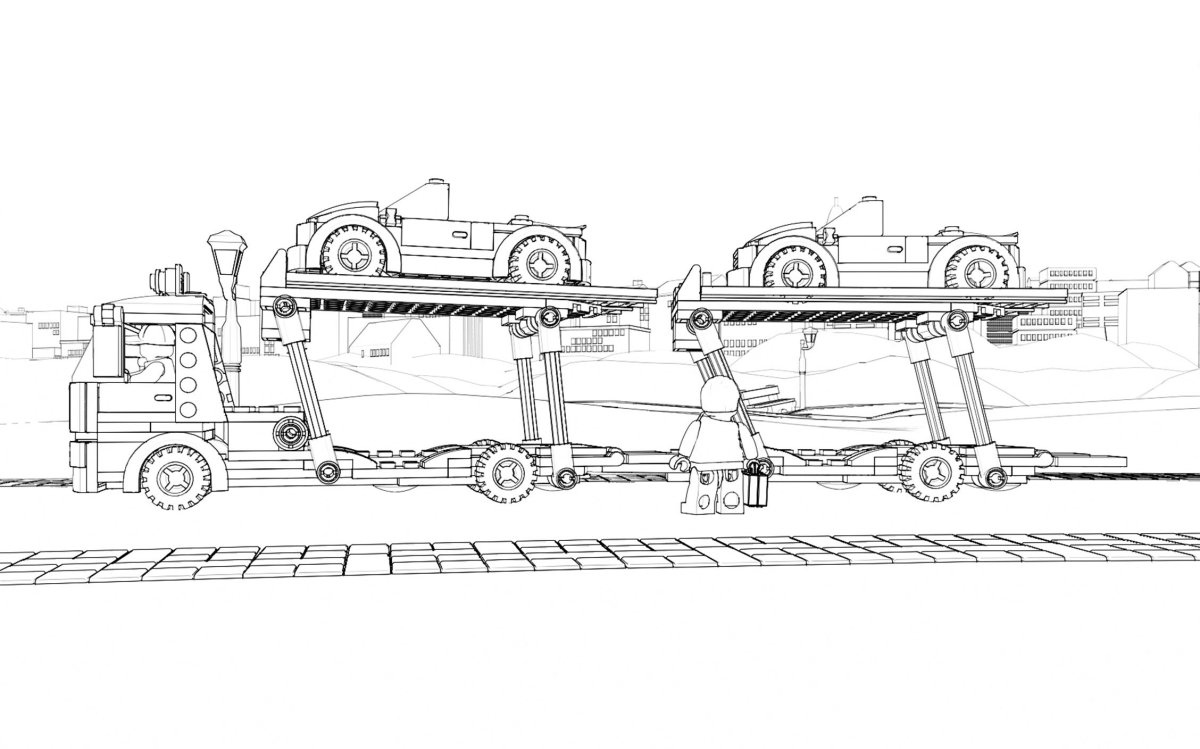 Раскраски для мальчиков автовоз